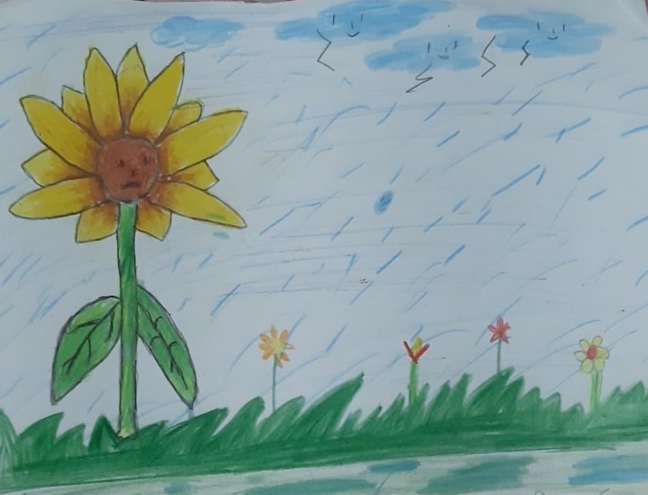 সূর্য ও সূর্যমূখী by নওভিয়া নীলাচল - Illustrated by নওভিয়া নীলাচল - Ourboox.com