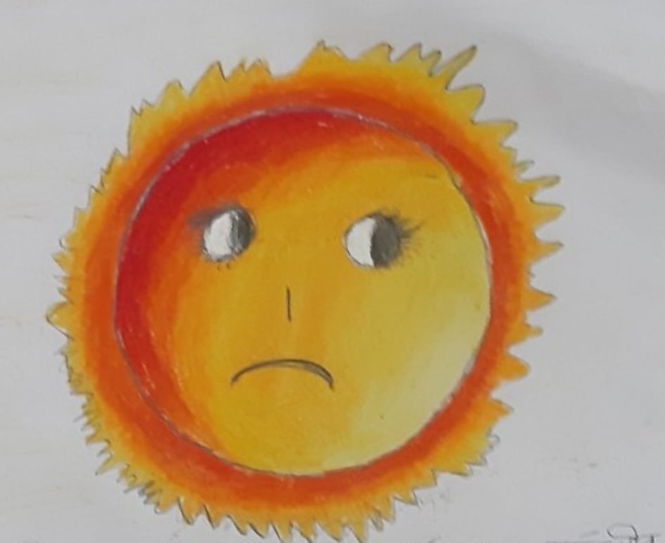 সূর্য ও সূর্যমূখী by নওভিয়া নীলাচল - Illustrated by নওভিয়া নীলাচল - Ourboox.com