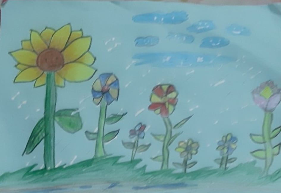 সূর্য ও সূর্যমূখী by নওভিয়া নীলাচল - Illustrated by নওভিয়া নীলাচল - Ourboox.com