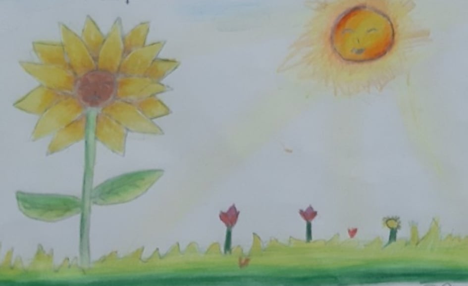 সূর্য ও সূর্যমূখী by নওভিয়া নীলাচল - Illustrated by নওভিয়া নীলাচল - Ourboox.com