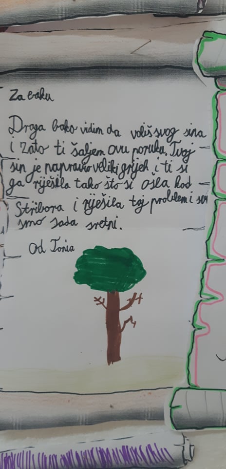 Pišemo pismo Ivani i njenim likovima iz bajke Šuma Striborova by Ljiljana Kubaša - Illustrated by 4.a razred - Ourboox.com