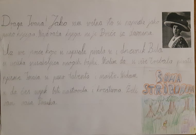 Pišemo pismo Ivani i njenim likovima iz bajke Šuma Striborova by Ljiljana Kubaša - Illustrated by 4.a razred - Ourboox.com