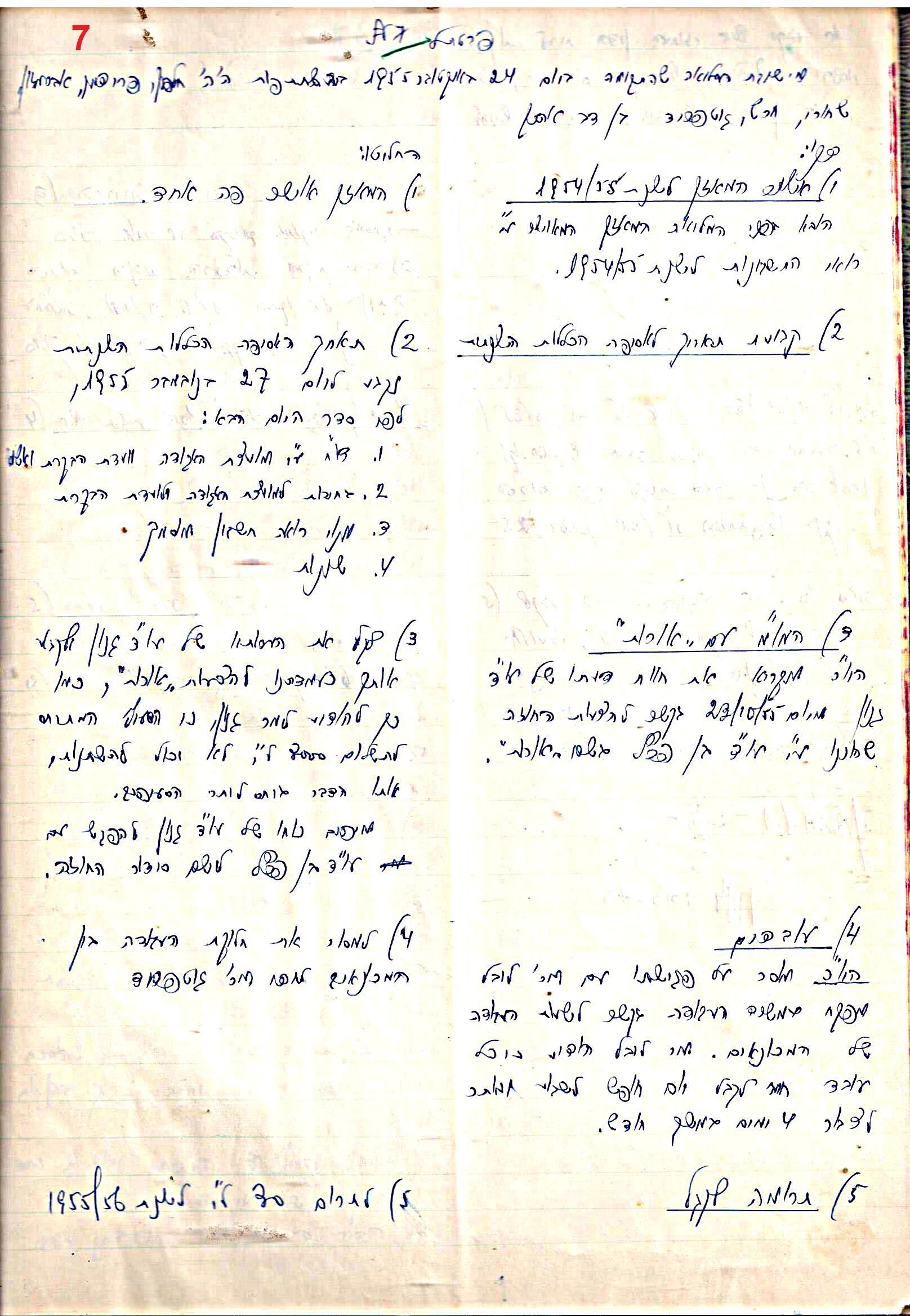 פרוטוקול 48 אגודה שיתופית – מועצה – 4.8.60 – 8.11.54 by riki deri - Illustrated by  מוזיאון בית גרושקביץ / כרך 48 - Ourboox.com