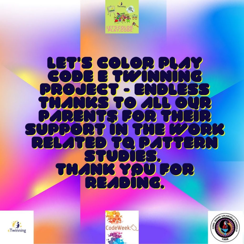 Let’s Color Play Code e Twinning Project – Code Week Certificates for Pattern Work by sukran - Illustrated by Şükran Yenigelen - Ourboox.com
