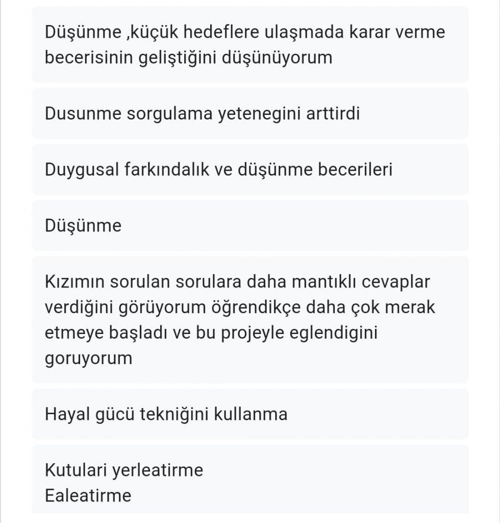 PHILOSOPHER KIDS PARENT LAST SURVEY COMPARATIVE RESULT (FİLOZOF ÇOCUKLAR VELİ SON ANKET KARŞILAŞTIRMALI SONUCU) by Serpil Topuz - Ourboox.com