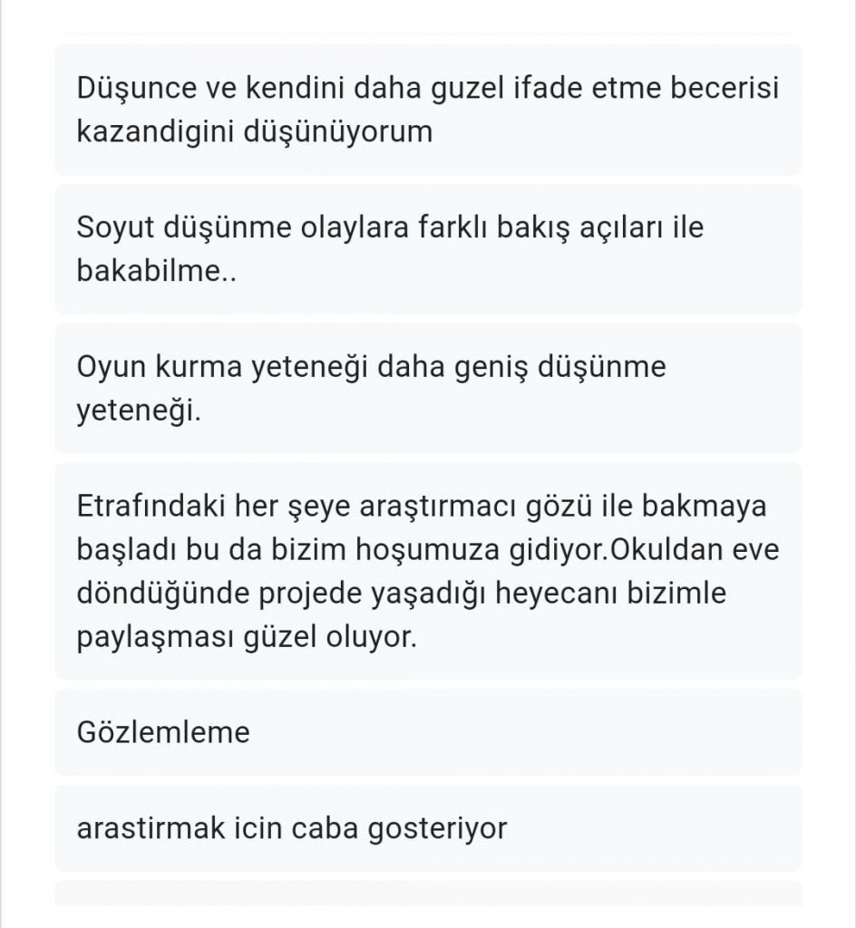 PHILOSOPHER KIDS PARENT LAST SURVEY COMPARATIVE RESULT (FİLOZOF ÇOCUKLAR VELİ SON ANKET KARŞILAŞTIRMALI SONUCU) by Serpil Topuz - Ourboox.com