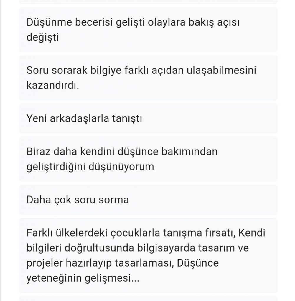 PHILOSOPHER KIDS PARENT LAST SURVEY COMPARATIVE RESULT (FİLOZOF ÇOCUKLAR VELİ SON ANKET KARŞILAŞTIRMALI SONUCU) by Serpil Topuz - Ourboox.com