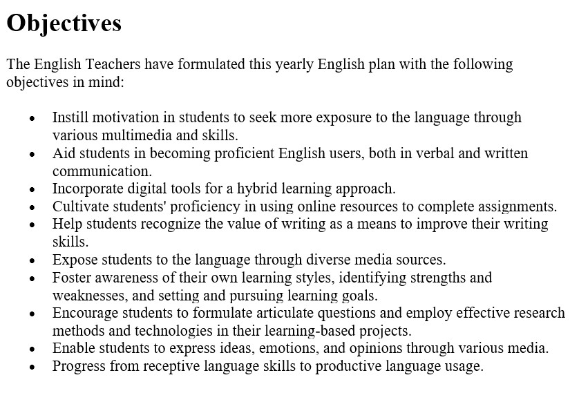Yearly English Plan by Maha Alawdat - Ourboox.com