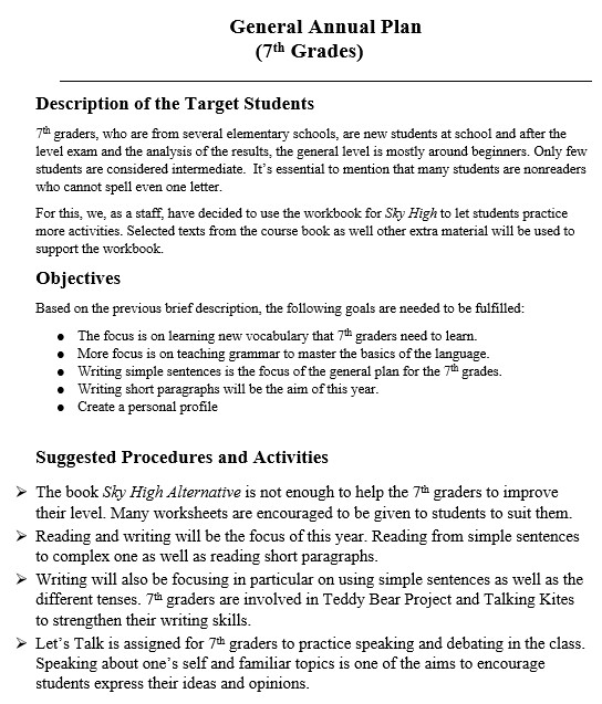 Yearly English Plan by Maha Alawdat - Ourboox.com