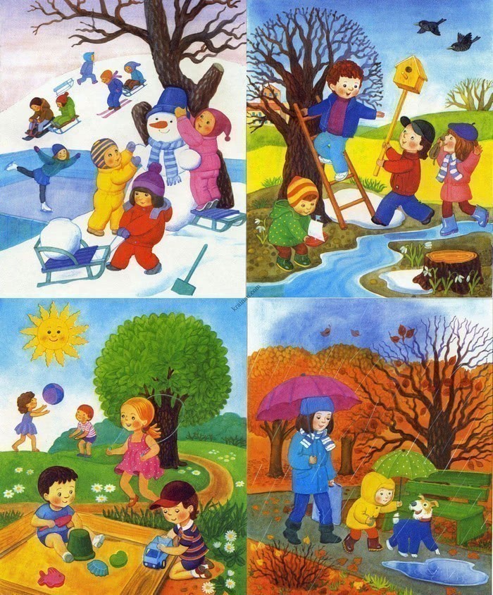 Seasons and weather by Kholod Maria - Illustrated by By Maria Kholod - Ourboox.com