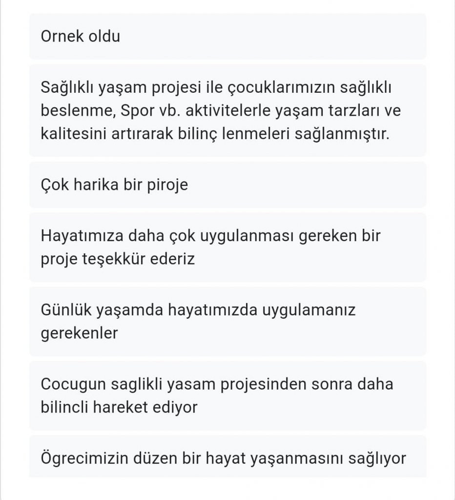 Sağlıklı Yaşam Merdiveni Veli Son Anketi Karşılaştırmalı Değerlendirmesi by Serpil Topuz - Ourboox.com