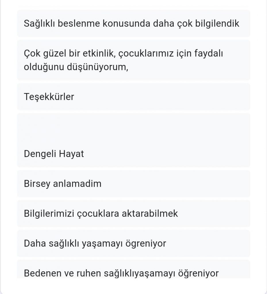 Sağlıklı Yaşam Merdiveni Veli Son Anketi Karşılaştırmalı Değerlendirmesi by Serpil Topuz - Ourboox.com