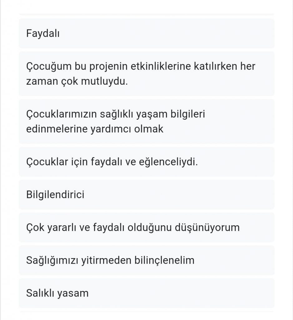 Sağlıklı Yaşam Merdiveni Veli Son Anketi Karşılaştırmalı Değerlendirmesi by Serpil Topuz - Ourboox.com