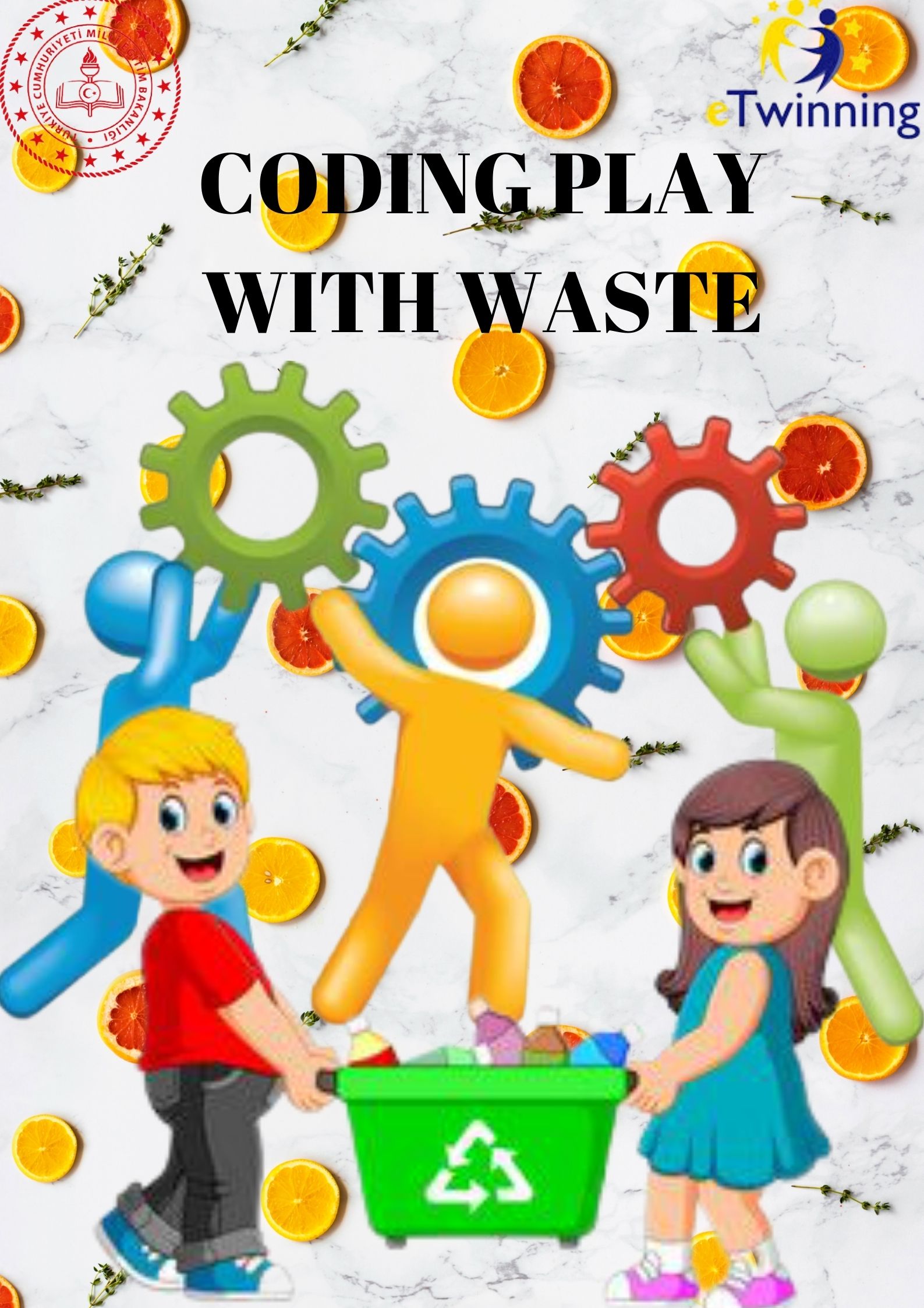 CODING PLAY WITH WASTE PROJECT POSTER SURVEY A BOOK by Zeynep Aydın - Ourboox.com