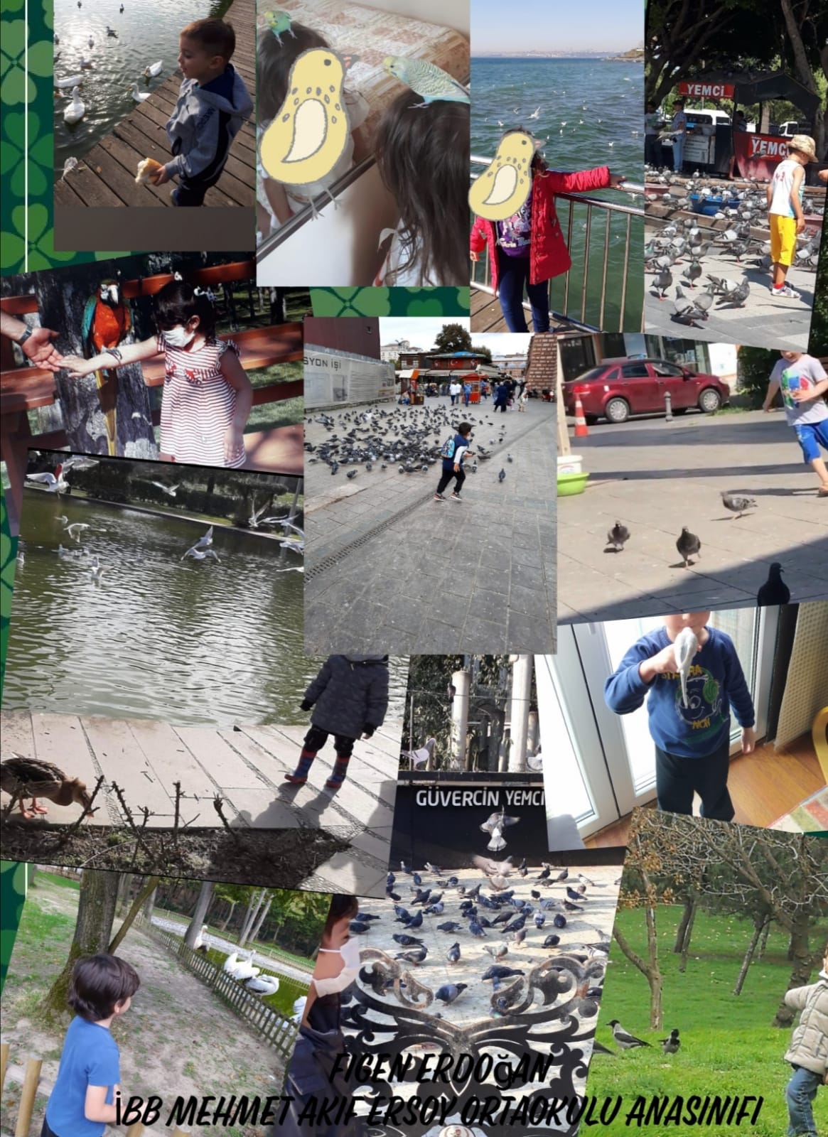 DOĞA SEVGİMİZ(KUŞ DOSTLARIMIZ) by Nagihan Çalğan - Illustrated by Biz doğayı seviyoruz. Doğadaki herşeyi sevdiğimiz gibi... Kuşlar gibi uçamasakta hayallerimiz kuşların kanadında uçuyor özgürce...İşte bizim doğa sevgimiz.. İşte bizim kuş sevgimiz...We love nature. Just like we love everything in nature... Even though we can