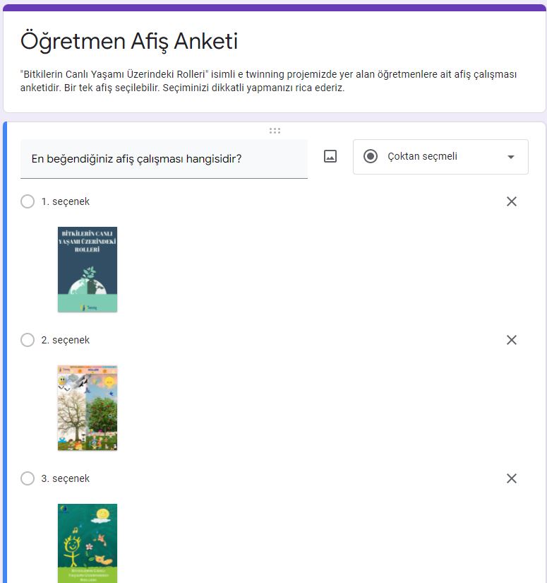 Öğretmen Afiş Çalışması Anket Sonuçları by Bitkilerin Canlı Yaşamı Üzerindeki Rolleri - Ourboox.com