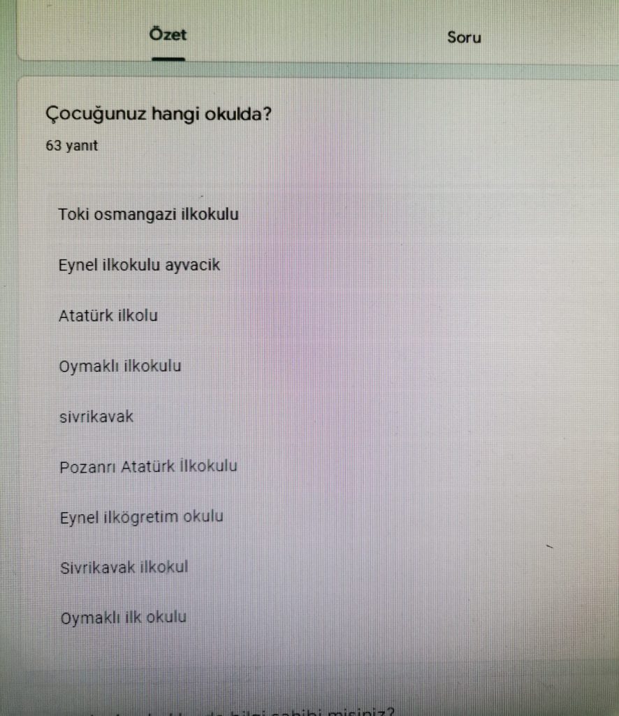 GLOBAL CLIMATE (İKLİM DEĞİŞİKLİĞİ) PROJESİ VELİ ÖN ANKET ANALİZİ by Leyla Karatosun - Ourboox.com