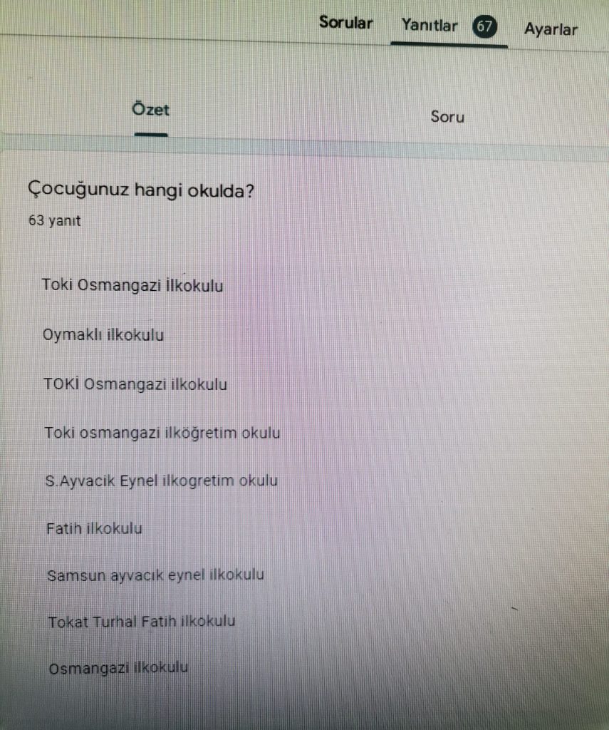 GLOBAL CLIMATE (İKLİM DEĞİŞİKLİĞİ) PROJESİ VELİ ÖN ANKET ANALİZİ by Leyla Karatosun - Ourboox.com