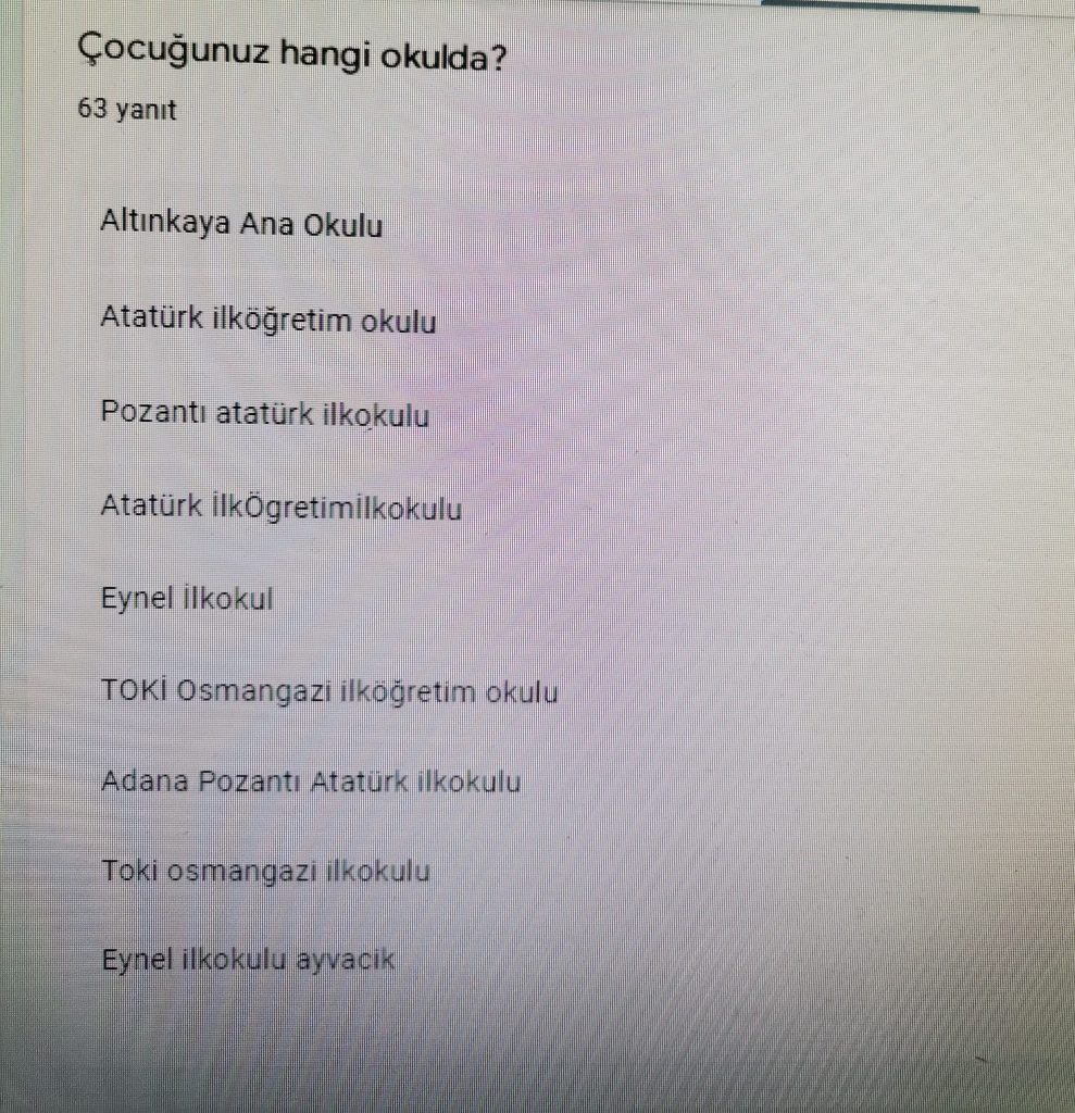 GLOBAL CLIMATE (İKLİM DEĞİŞİKLİĞİ) PROJESİ VELİ ÖN ANKET ANALİZİ by Leyla Karatosun - Ourboox.com