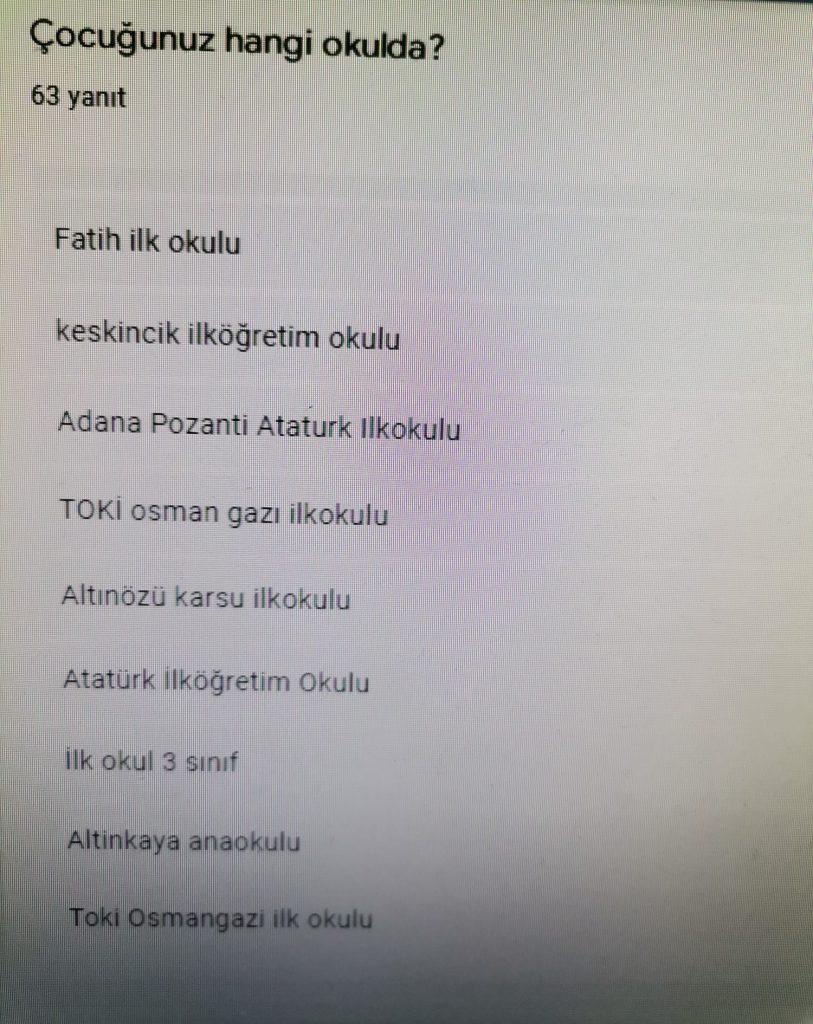 GLOBAL CLIMATE (İKLİM DEĞİŞİKLİĞİ) PROJESİ VELİ ÖN ANKET ANALİZİ by Leyla Karatosun - Ourboox.com