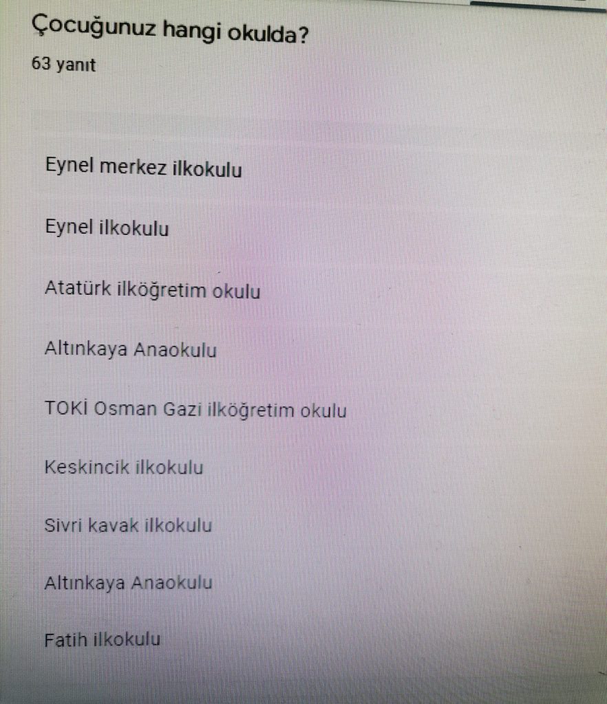 GLOBAL CLIMATE (İKLİM DEĞİŞİKLİĞİ) PROJESİ VELİ ÖN ANKET ANALİZİ by Leyla Karatosun - Ourboox.com