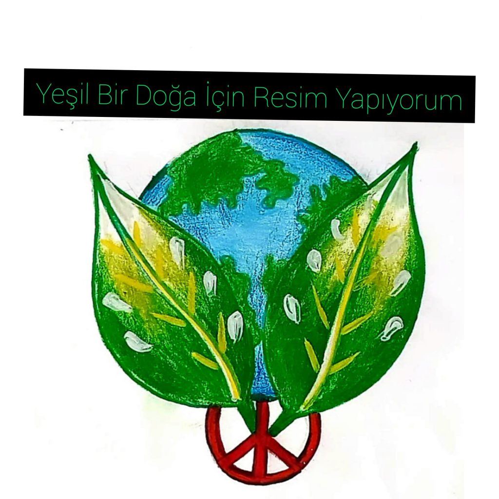 “Yeşil Bir Doğa İçin Resim Çiziyorum” by Hande Çakır - Ourboox.com