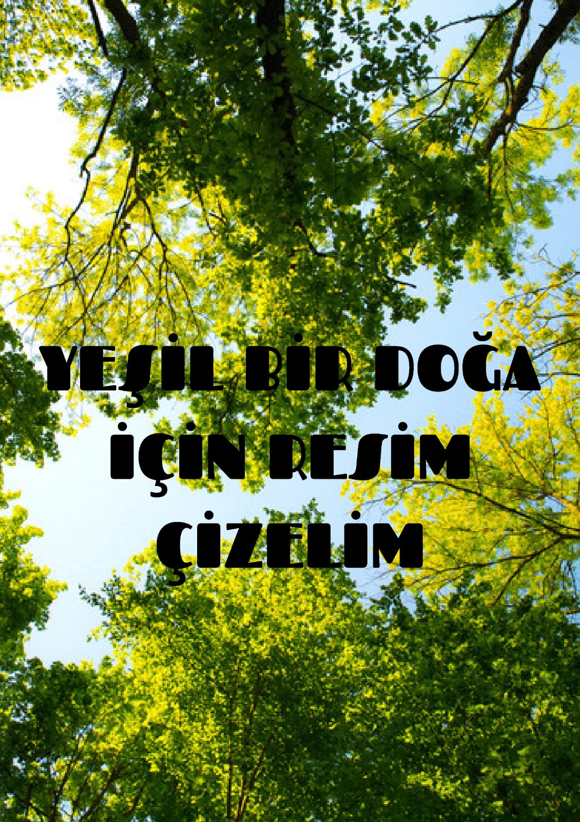 “Yeşil Bir Doğa İçin Resim Çiziyorum” by Hande Çakır - Ourboox.com