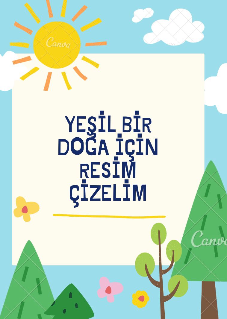 “Yeşil Bir Doğa İçin Resim Çiziyorum” by Hande Çakır - Ourboox.com