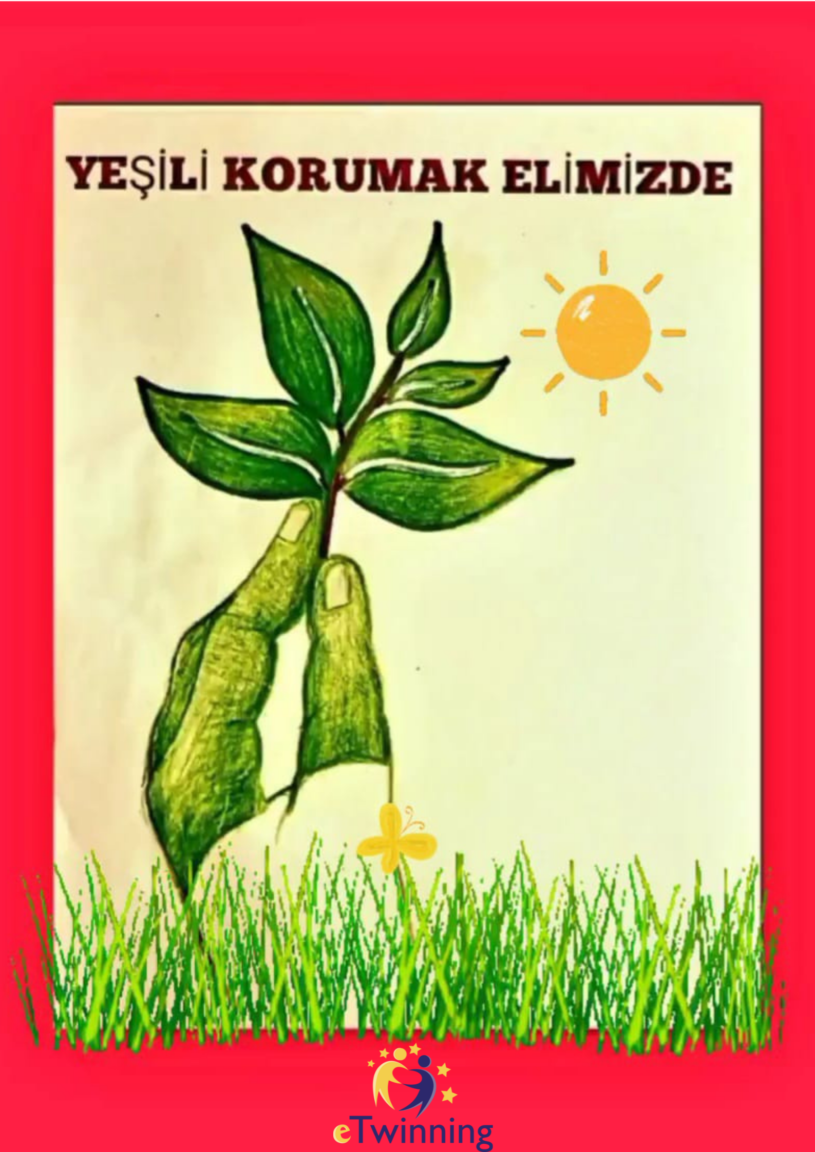 “Yeşil Bir Doğa İçin Resim Çiziyorum” by Hande Çakır - Ourboox.com