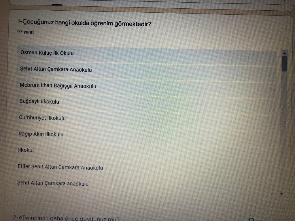 Çocuklarımıza Değer Projesi Veli Ön Anket Analizi by kübra beşiktaş - Ourboox.com