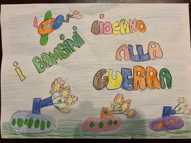 I bambini giocano alla guerra by Ersilia Crugliano - Illustrated by Classe: 3 sez. D  - Ourboox.com