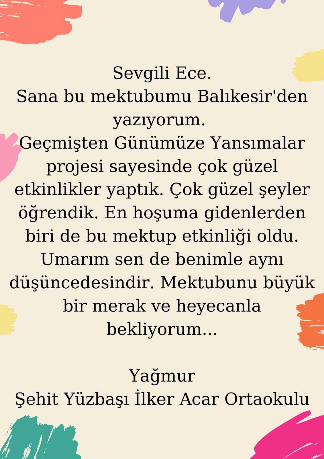 Mektup Arkadaşlığı by Sümeyye Dirlik Elik - Ourboox.com