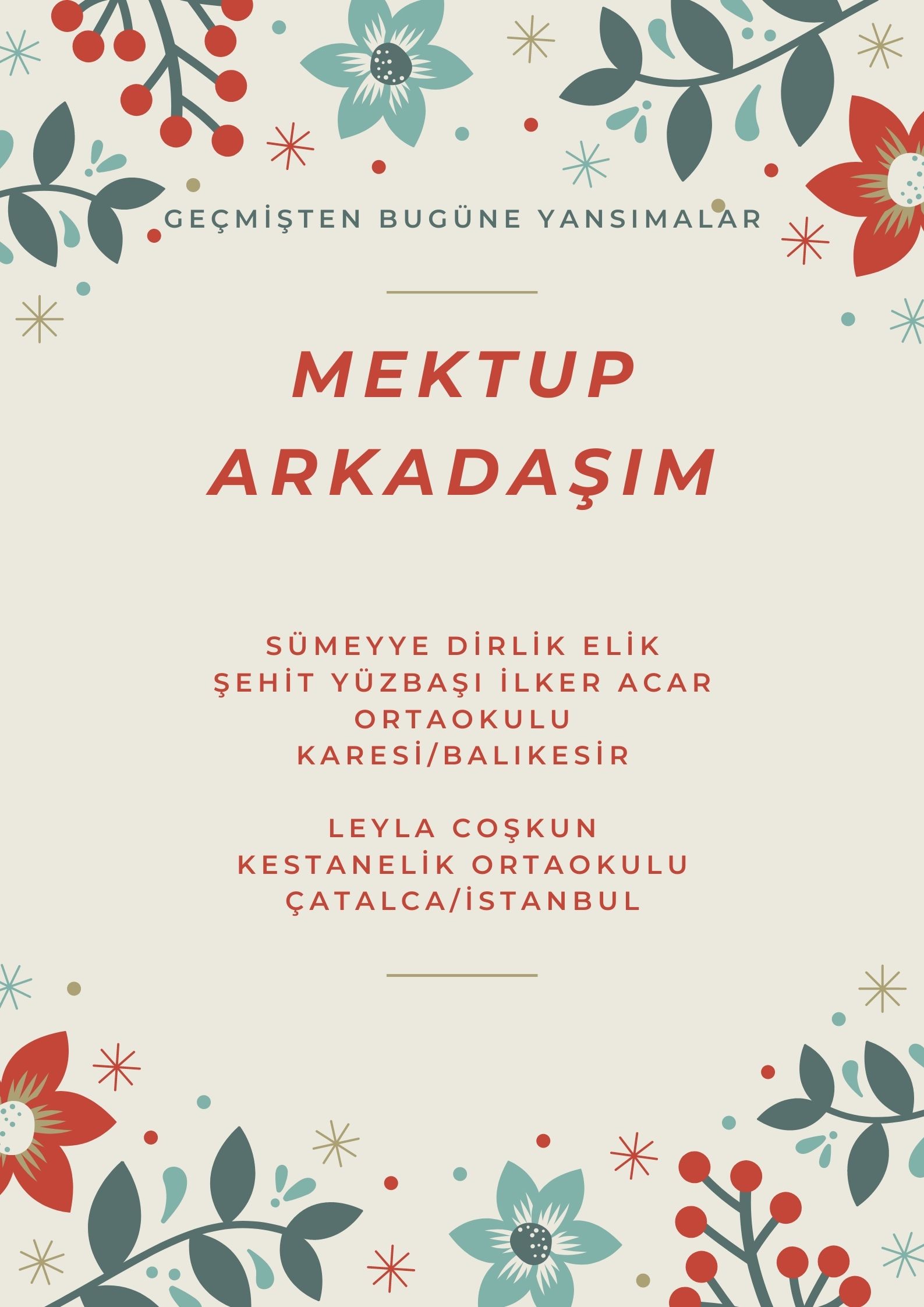 Mektup Arkadaşlığı by Sümeyye Dirlik Elik - Ourboox.com