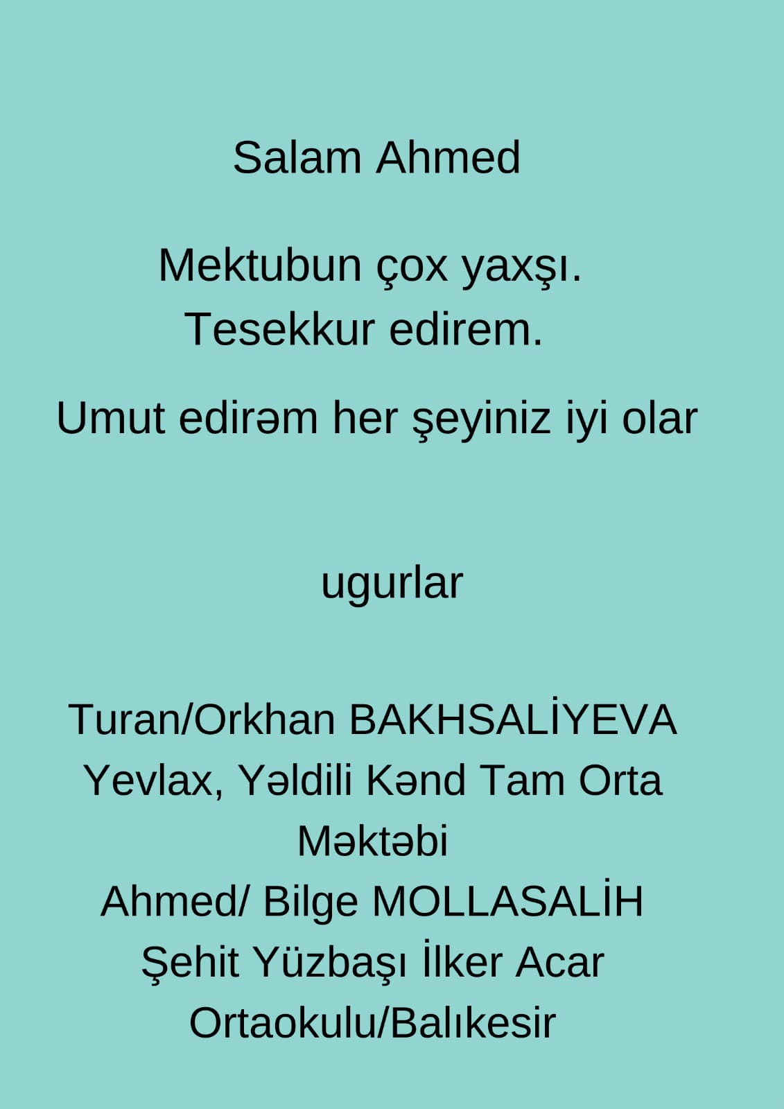 MEKTUP ARKADAŞLIĞI by Bilge - Ourboox.com