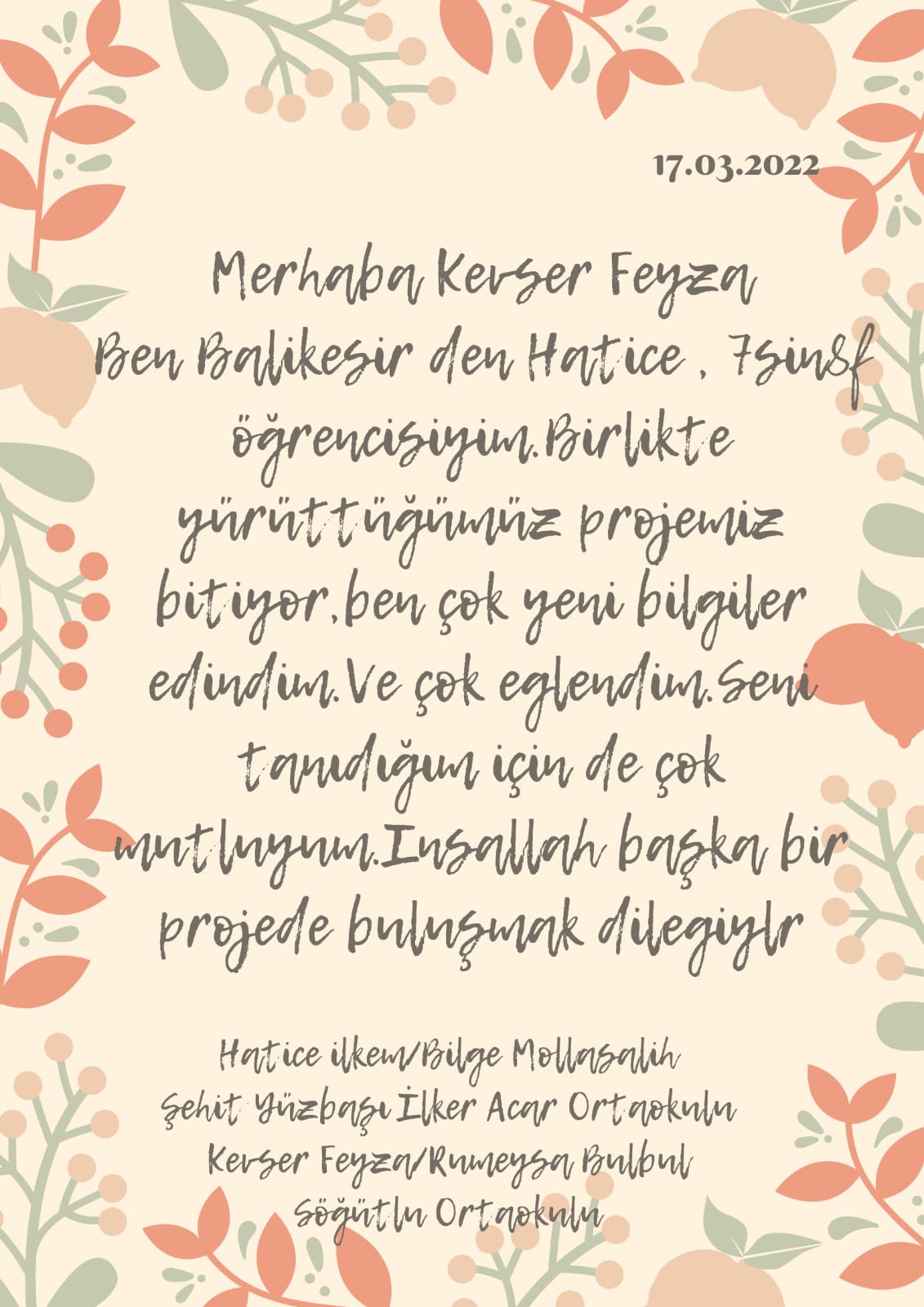 MEKTUP ARKADAŞLIĞI by Bilge - Ourboox.com