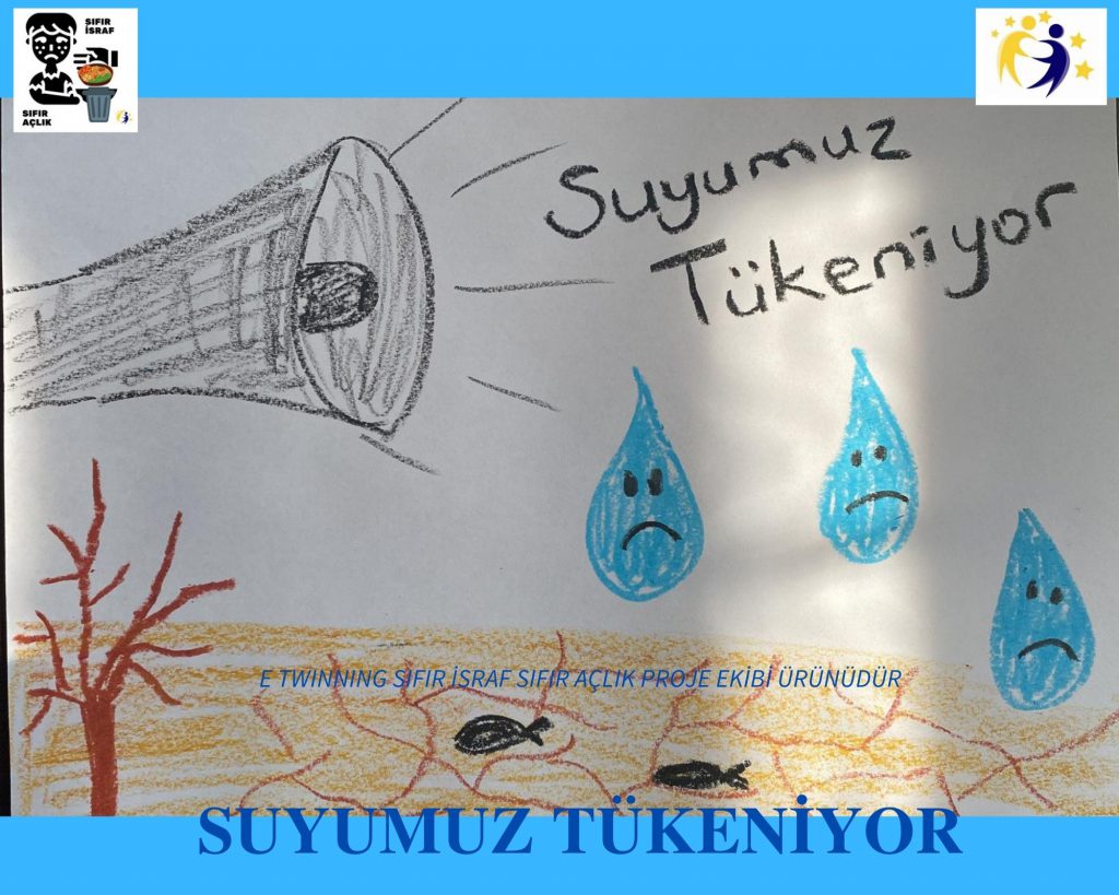 SUYUMUZ TÜKENİYOR by Mine Turasan - Illustrated by E TWİNNING SIFIR İSRAF SIFIR AÇLIK PROJE EKİBİ - Ourboox.com
