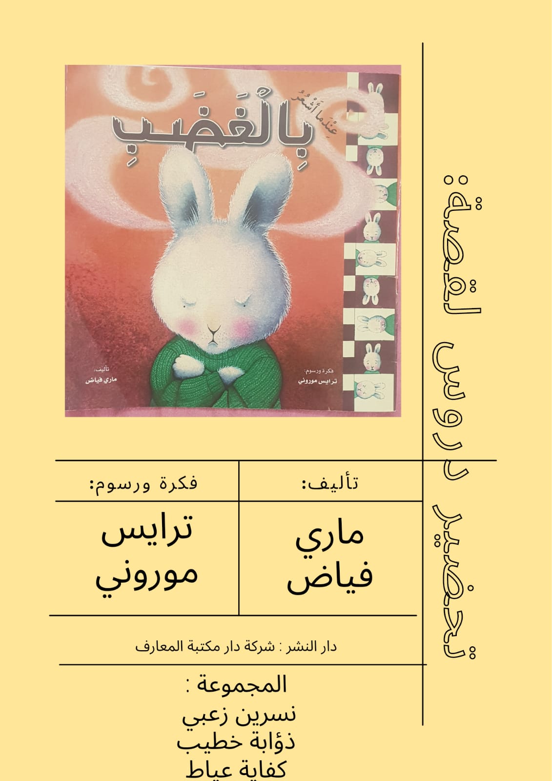 مجموعة دروس حول قصة “عندما اشعر بالغضب” by nisreen - Ourboox.com