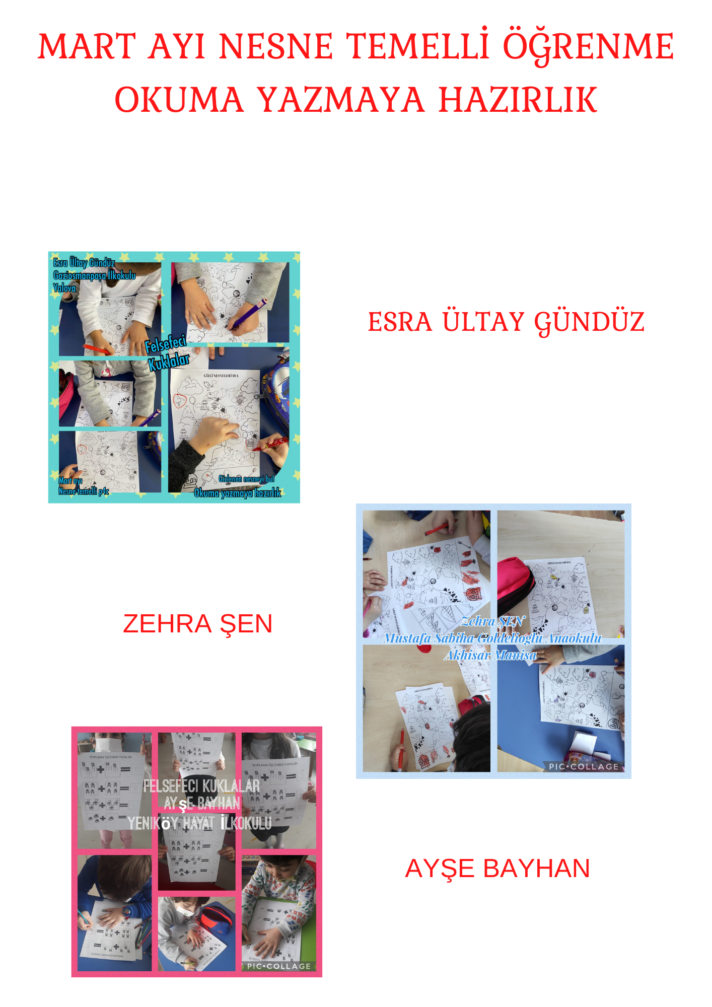 FELSEFECİ KUKLALAR PROJESİ MART AYI E BOOK by yurdanur teke - Ourboox.com