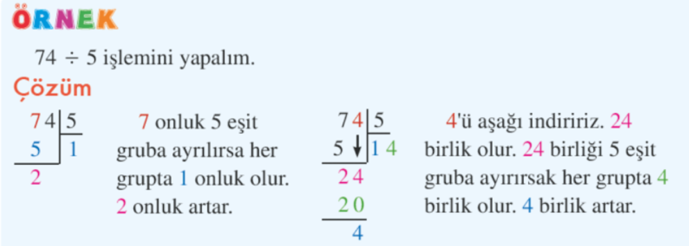 DOĞAL SAYILARLA BÖLME İŞLEMİ by Turan DİYAR - Ourboox.com