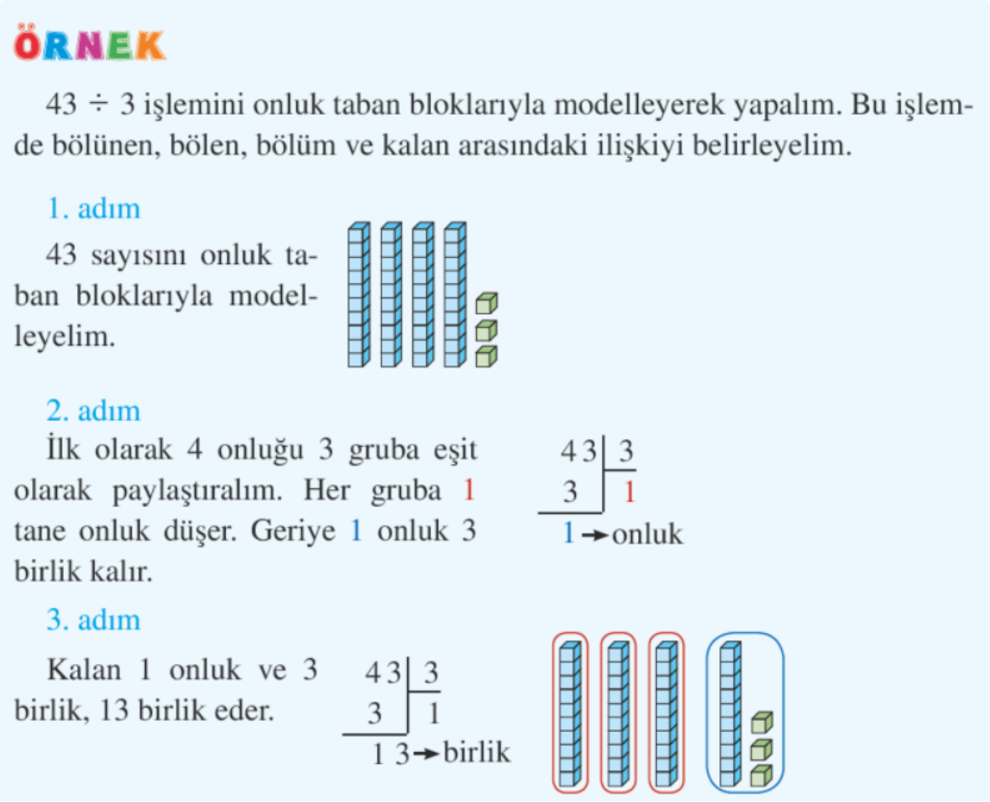 DOĞAL SAYILARLA BÖLME İŞLEMİ by Turan DİYAR - Ourboox.com