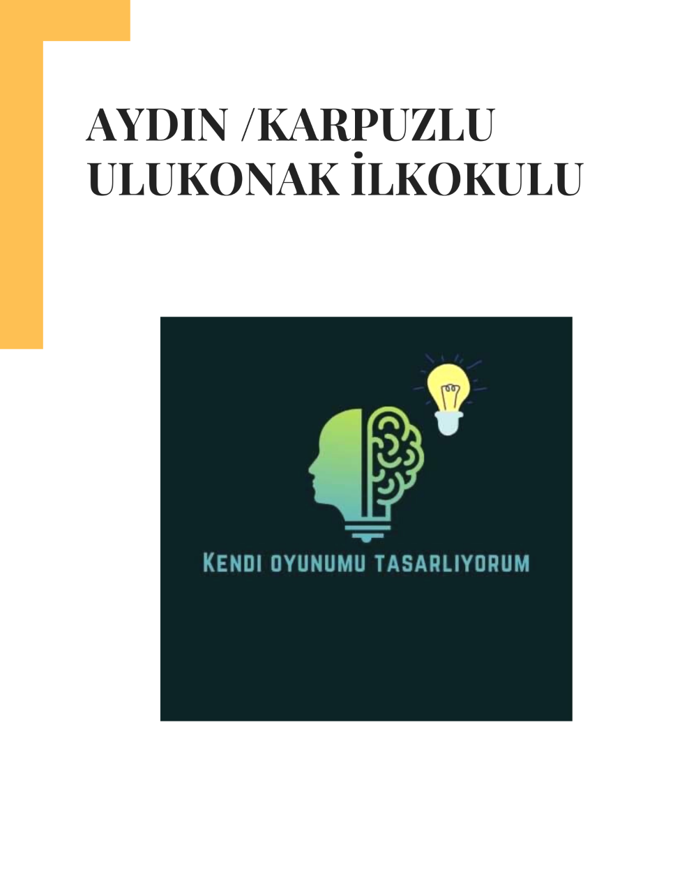 Kendi Oyunumu Tasarlıyorum by Aytull - Ourboox.com