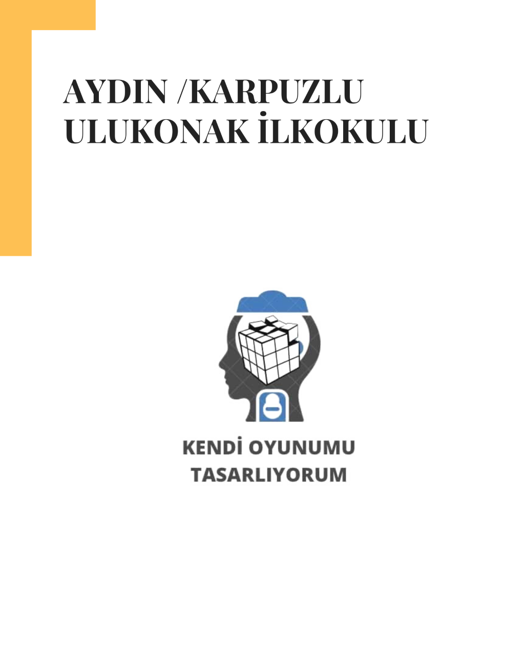 Kendi Oyunumu Tasarlıyorum by Aytull - Ourboox.com