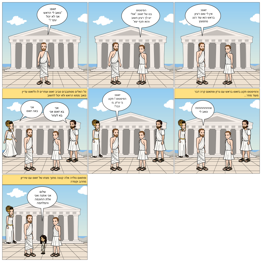 המיתולוגיה היוונית בקומיקס: כיתת סביון. מורות מלוות: טלי בן דעת וציפי קלודה by taly Ben Daat - Ourboox.com