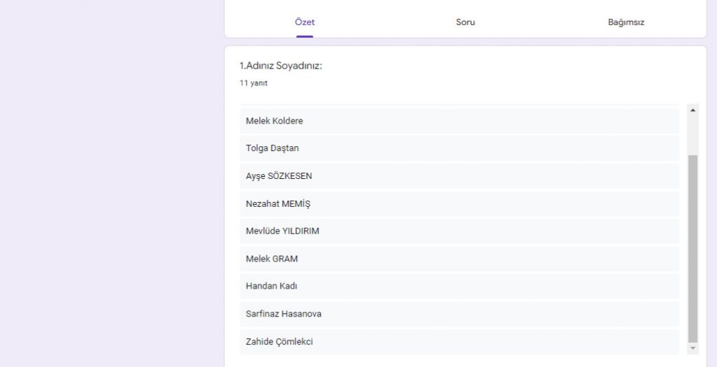 ÖĞRETMEN PROJE BAŞLANGIÇ ANKET SONUÇLARI by ZELİHA - Ourboox.com