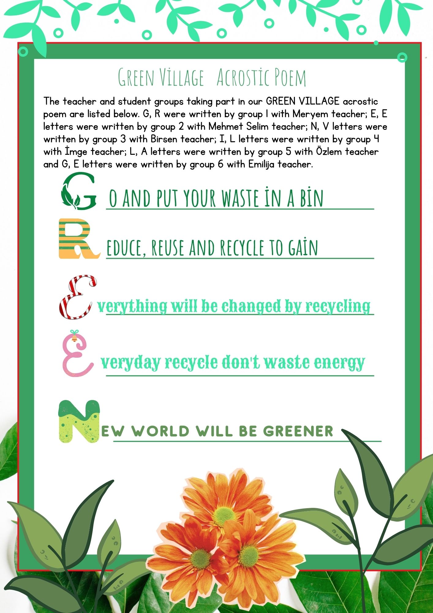 şiir çalışmamız by imge yılmaz uyar - Ourboox.com