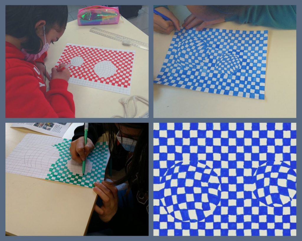 Optical illusions by eTwinning group - Illustrated by eTwinning- MathArts - Ourboox.com