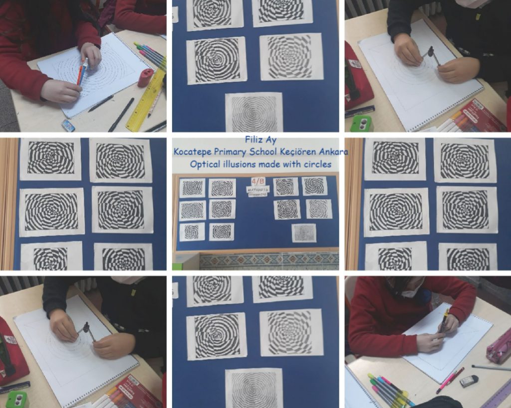 Optical illusions by eTwinning group - Illustrated by eTwinning- MathArts - Ourboox.com