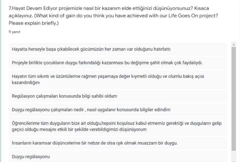 HAYAT DEVAM EDİYOR eTwinning PROJESİ ÖĞRETMEN SON TEST ANKET DEĞERLENDİRMESİ by Hatice AŞIK - Ourboox.com