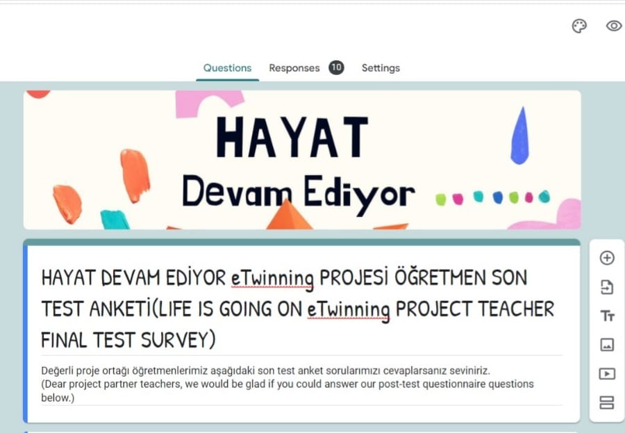 HAYAT DEVAM EDİYOR eTwinning PROJESİ ÖĞRETMEN SON TEST ANKET DEĞERLENDİRMESİ by Hatice AŞIK - Ourboox.com