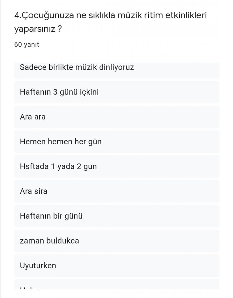 RİTMİN TADI PROJESİ VELİ ÖN ANKET RAPORU by ritmintadi projesi - Ourboox.com